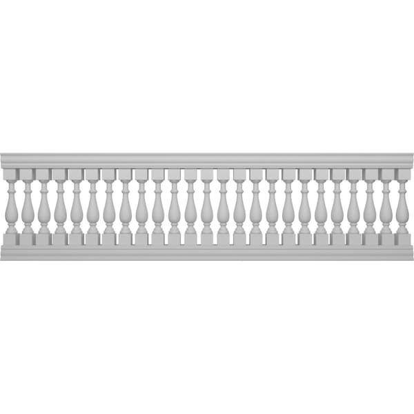 Ekena Millwork Traditional Balustrade Railing Kit Style N (5 7/8" On-Center Spacing to Pass 4" Sphere Code) BALK41X144TRN - main